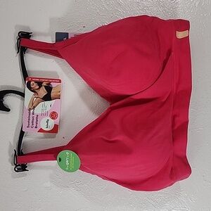 Kindly Magenta Cotton Wrap Bralette Size XXL NWT